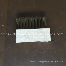 Wooden Board Black Steel Wire Brush with Schleifer (YY-498)